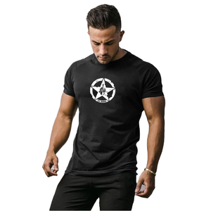 Camisetas Deportivas Casuales para Hombre, Cuello Redondo, Manga Corta, Color Sólido, 95% Algodón, 5% Elastano, Impresión Personalizada en la Parte Delantera, Ecológicas, Venta al Por Mayor - Product Image 1