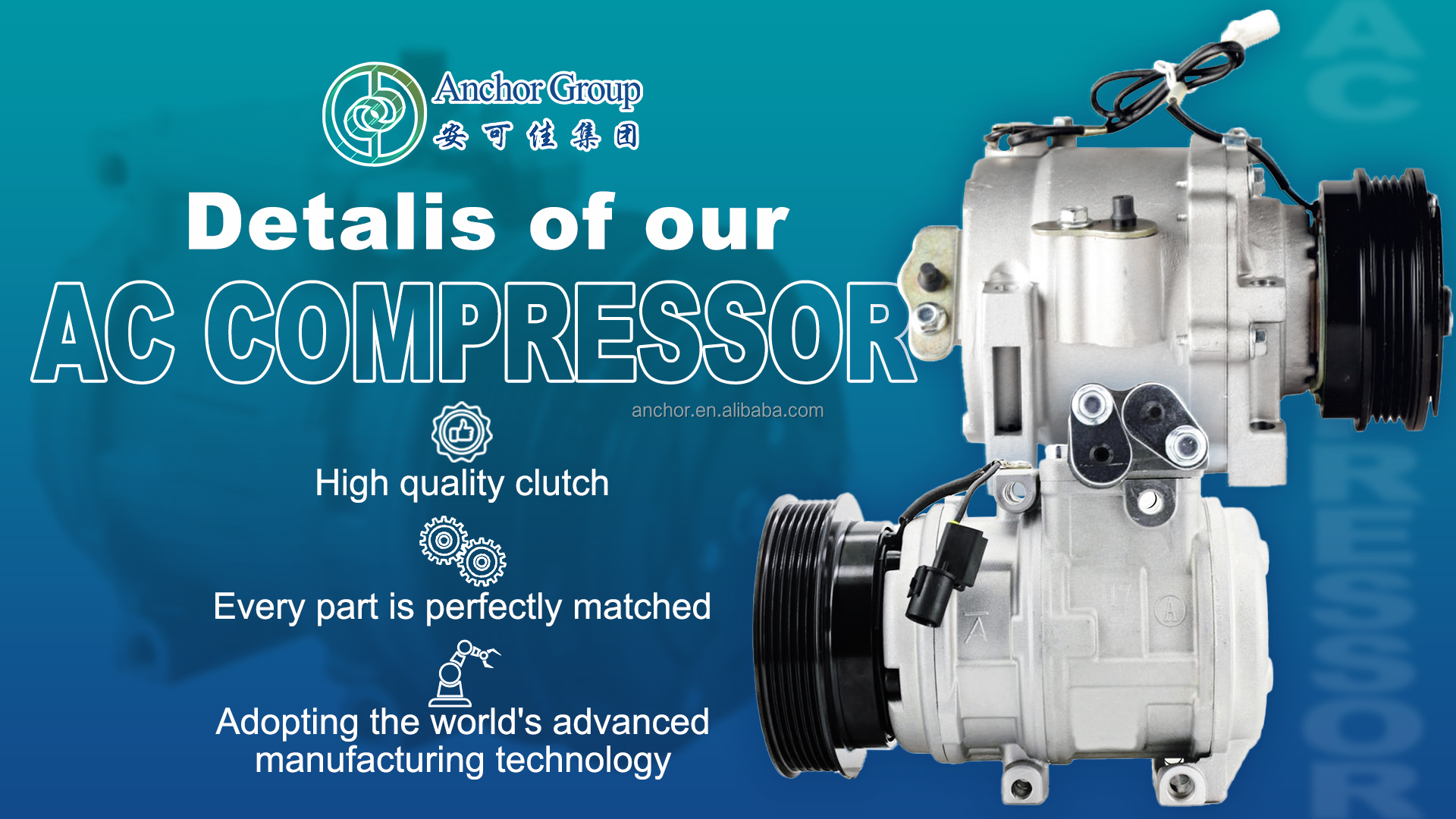 OEM 447180-2910 447220-4442 10S13C AC Compressor for HINO TRUCK