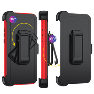 Étui de téléphone avec <span class=keywords><strong>clip</strong></span> de ceinture 3 en 1 pour ZTE BIADE V80 MAX BIADE <span class=keywords><strong>DESI</strong></span>, protection complète à 360 degrés - Product Image 6