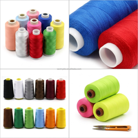 Fil à coudre en polyester épais, directement de l'usine, pour tissus vestimentaires et couture industrielle