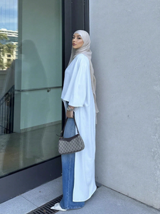 Pañuelo Grande Elegante e Informal de Color Sólido, Tela de Oriente Medio, Abaya al por Mayor para la Temporada de Verano - Product Image 4