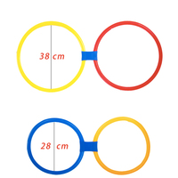 ZJFIT, entrenamiento de fútbol, anillos de agilidad, Círculo de entrenamiento físico, bucles rápidos, círculos ágiles, juego de anillos de salto de rayuela para niños