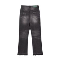 Jeans déchirés de motard pour hommes, jambes larges, hip-hop, jeans de marque Cargo damage, pantalons évasés, dernier cri