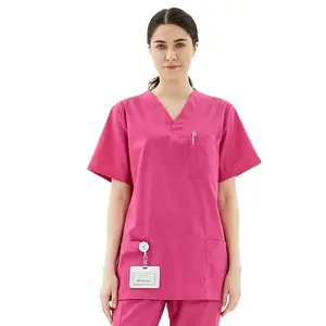 Custom Hospital Scrubs Design Uniform Women Joggers Set Scrubs uniformi Short manica lunga Medical nursers Scrubs