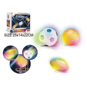 High quality basketball football rugby 3 light balls kids football sports game toy set