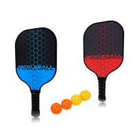 Raquette professionnelle légère en nid d'abeille Graphite en fibre de carbone pickleball pickleball et raquettes de padel avec sac de sport