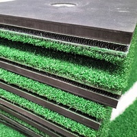 Tapete de Práctica de Golf BLG de Alta Resistencia para Simulador de Campo de Práctica 3D, 1500x1500mm, 15mm, Césped de Nylon, Interior/Exterior, Modelo 3D-HD