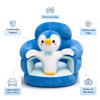 Canapé pour tout-petits sur le thème des animaux de dessin animé, parfait pour aider les bébés à apprendre à s'asseoir, idéal pour les chambres et les salons