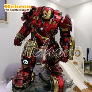 Statua Personalizzata in Resina e Fibra di Vetro di <span class=keywords><strong>Hulk</strong></span> Buster, Scultura Dipinta a Mano, Action Figure <span class=keywords><strong>Marvel</strong></span>, Statua di <span class=keywords><strong>Hulk</strong></span> in Resina - Product Image 4