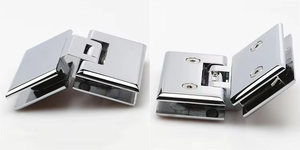 バスルームシャワーコネクタ用ステンレス鋼スプリングヒンジモダンソフトクローズガラスドアヒンジ - Product Image 2