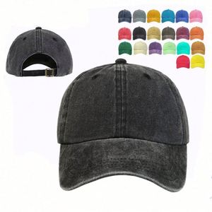 Gorras de Béisbol Lisas de Color Sólido Personalizadas al por Mayor para Hombre, Gorras de Estilo Dad Hat sin Estructura con Bordado en Algodón Lavado - Product Image 1