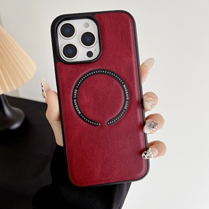 Étui de téléphone magnétique en cuir artificiel Ins de haute qualité pour iPhone 13 14 15 16 Pro Max & <span class=keywords><strong>A53</strong></span> A34 4G Business Design" - Product Image 6