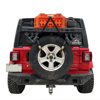 Kit de support de rangement pour pneu de secours 4x4 pour Wrangler JL 2018-2024 JK 2007-2017, support d'extension de hayon en acier HWOFFROAD