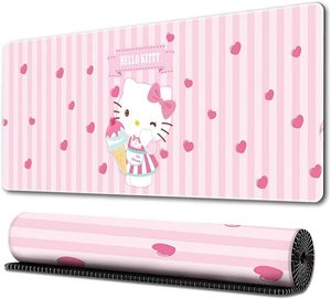 Alfombrilla de Ratón Personalizada de <span class=keywords><strong>Anime</strong></span> con Diseño de Hello Kitty, de Goma, Antideslizante, Resistente a Arañazos, Color Rosa, Sublimación - Product Image 1