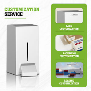 Distributeur de savon mousse mural en acier inoxydable FANDA, moderne et écologique, capacité de 1000 ml, pour les maisons de retraite - Product Image 5