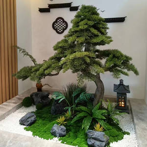 ต้นบอนไซต้นสนเทียม<span class=keywords><strong>สี</strong></span><span class=keywords><strong>เขียว</strong></span>สำหรับตกแต่งสวน, ต้นไม้<span class=keywords><strong>บอน</strong></span>ไซประดับสวนสีเขียวในร่ม/กลางแจ้งขนาดใหญ่ - Product Image 3