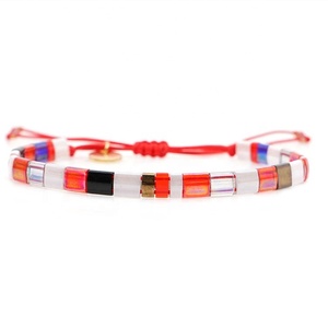 MI-S190102 Moyamiya Miyuki <span class=keywords><strong>Hamsa</strong></span> Frida bohemio hecho a mano de <span class=keywords><strong>la</strong></span> joyería pulsera étnica - Product Image 6