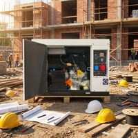 Générateur diesel silencieux triphasé 15Kva 30Kva 50KW 60KW, générateurs diesel 25 Kva avec AVR, alternateur à bobinage tout cuivre, groupe électrogène de secours