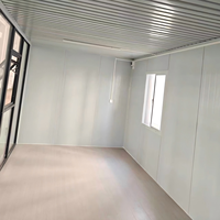 Maison conteneur en verre de luxe de 20 pieds, préfabriquée et modulaire, pour bureau, dortoir, salon, boutique