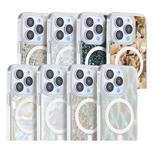 Inci telefon kapağı özel temizle TPU PC manyetik kabuk cep telefonu <span class=keywords><strong>iPhone</strong></span> için kılıf 16 15 14 13 12 Pro Max - Product Image 6