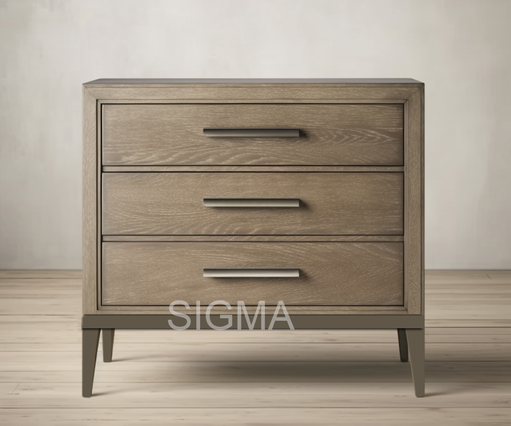 Wholesale solid wood contemporary Indoor furniture Bedroom furnitures Wooden cabinet Nightstand with 3 drawers