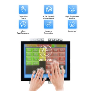 19インチガラス素材パネル ステンレススチール製ボーダー 4:3アスペクト比 USBインターフェース 新型ゲーミングモニター - Product Image 3