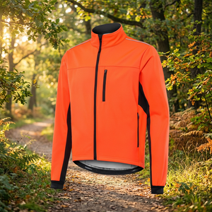 Custom Logo Softshell Thermal Reflective Waterproof Windproof Full Sleeve Winter <b>Cycling</b> <b>Jacket</b> <b>Men</b> Bike - Product Image 3