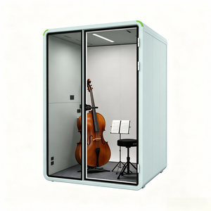 Cabine insonorisée, boîte silencieuse, pod acoustique, cabine d'isolation phonique <span class=keywords><strong>avec</strong></span> système <span class=keywords><strong>de</strong></span> prise <span class=keywords><strong>de</strong></span> courant intégré - Product Image 4