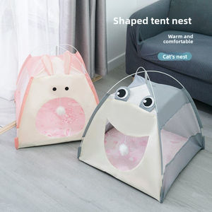 Katzenbett Quadratisch Cartoon Klassisch Modern Hundebett & Katzenbett Abnehmbar Waschbar Umweltfreundlich Wasserdicht Schmutzabweisend Sommer Kühl - Product Image 6