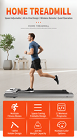 Tapis de course électrique pliable compact et silencieux pour usage domestique, idéal pour la marche en intérieur