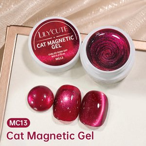 Gel de uñas efecto ojo de gato cristalino brillante Ice Clear Burst, con cuentas de vidrio magnéticas, removible con acetona, para decoración de uñas. - Product Image 6