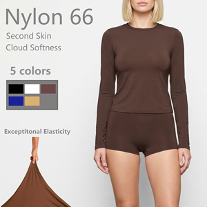 <span class=keywords><strong>Camisetas</strong></span> de Manga Larga para <span class=keywords><strong>Mujer</strong></span>, con Logotipo Personalizado, <span class=keywords><strong>Segunda</strong></span> <span class=keywords><strong>Piel</strong></span>, Suaves como la Nube, de Nailon 66, Ligeras, Elásticas en Cuatro Direcciones, con Compresión y Abertura para el Pulgar - Product Image 1