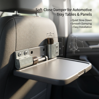 Table de Voiture Portable et Adaptée aux Voyages avec Charnière à Amortisseur Rotatif à Rotation Bidirectionnelle CCW CW, Couple Réglable 1-10 Kgf.cm