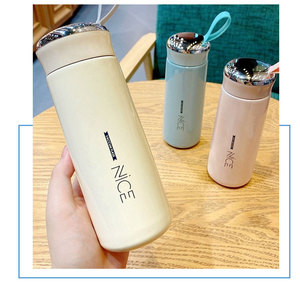 Jolie tasse pour étudiants, professionnels, verre à double paroi créatif, publicité, articles de boisson imprimés, logo, nouveau style, idée cadeau - Product Image 6