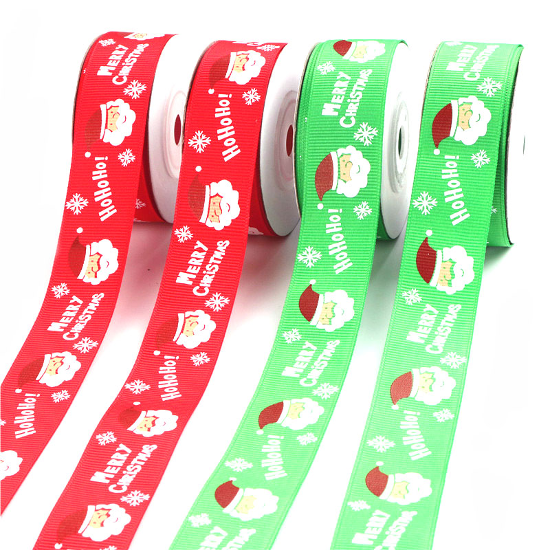 Low MOQ Wholesale Printing Design Ribbon Christmas Gift Ribbon for Packing