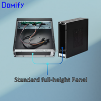 Caja de PC K04 Slim Mini ITX, Chasis de Computadora de Escritorio, Panel IO de Altura Completa, Puertos USB Frontales, Caja de PC SFF en Stock