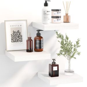 Estantes Flotantes <span class=keywords><strong>de</strong></span> 20 cm para Pared, <span class=keywords><strong>Estante</strong></span> <span class=keywords><strong>Pequeño</strong></span> para Montar en la Pared, para Baño, Sala <span class=keywords><strong>de</strong></span> Estar, Dormitorio, <span class=keywords><strong>Cocina</strong></span>, Juego <span class=keywords><strong>de</strong></span> 3 - Product Image 2