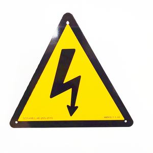 Özel metal alüminyum emniyet işareti elektrikli çit uyarı işareti yüksek gerilim işareti - Product Image 6