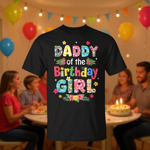 Camiseta para el día de cumpleaños de la niña, diseño floral, ropa para fiestas familiares - Product Image 3