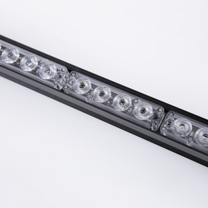 Đèn báo hiệu khẩn cấp Biaochi <span class=keywords><strong>Traffic</strong></span> Advisor Amber White, thanh đèn 35 inch (90cm), 32 đèn <span class=keywords><strong>LED</strong></span>, đèn cảnh báo nhấp nháy, đèn an toàn, đèn báo hiệu 12V - Product Image 2