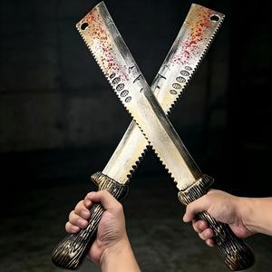 Épée de table médiévale Viking sanglante pour accessoire d'arme, équipement de fête, machette de boucher, bronze, costume d'Halloween ancien - Product Image 4