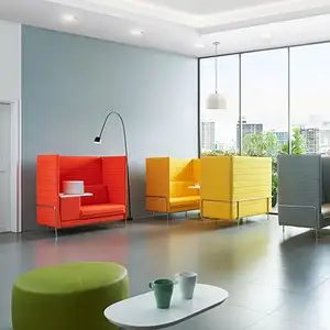 2022 Neues Design High Back Privacy Alkoven Office Einsitzer-Sofa mit Tablet-Sofas itzer