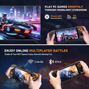 เครื่องเล่นเกมพกพา K56 หน้าจอสัมผัส 5.5 นิ้ว รองรับ WIFI 5 แบตเตอรี่ในตัว 5000mAh เครื่องเล่นเกมย้อนยุค ระบบแอนดรอยด์ - Product Image 4