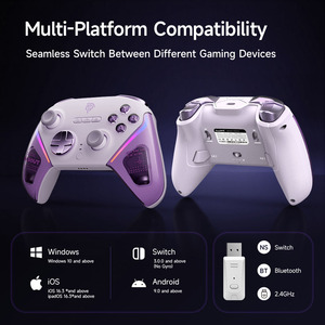 D10 không dây Gamepad <span class=keywords><strong>Bluetooth</strong></span> tmr Stick Joystick joystick điều khiển tương thích với PC/NS/TV/điện thoại/hơi nước, 1000Hz Tỷ lệ bỏ phiếu - Product Image 5