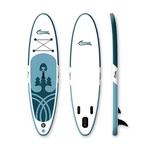 10'6" inflatable surf sup bamboo sup all around inflatable stand up paddle board jet ski rescue sled kite surf paddle board