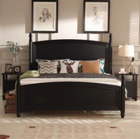 Nouveau design Lit double King Size Lit double en bois blanc Lit double