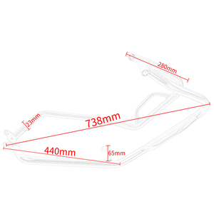 Piezas de motocicleta XXUN, barra de choque inferior, protección de marco de protección de motor para Honda 750 <span class=keywords><strong>XADV</strong></span> 750 2021 2022 <span class=keywords><strong>2023</strong></span> 2024 - Product Image 6