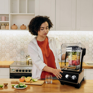 Frullatore Elettrico Professionale Lexical per Uso Intensivo, 5 Velocità con Controllo a Manopola, Caraffa Infrangibile da 2L, Silenzioso, per Uso Domestico e Alberghiero in Cucina - Product Image 5