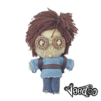 Poupée Vaudou Artisanale en Fil de Coton Original Explorer, Exquis Petit Pendentif, Cadeau de Festival de la Cinquième Séquence