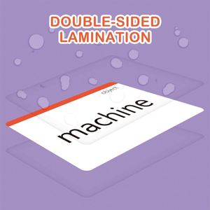 Carte Cognitive per l'Apprendimento dell'Alfabeto all'Ingrosso, Personalizzate, in Carta Ecologica, Flashcard con Parole Visive per Bambini, Educative per Famiglie - Product Image 3